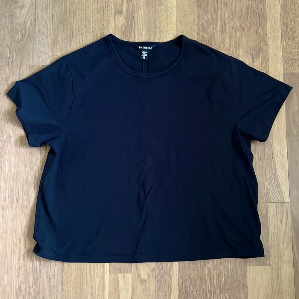 Athleta Black Tee Xl